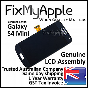 [Full OEM] Samsung Galaxy S4 Mini OLED Touch Screen Digitizer Assembly - Black (With Adhesive)
